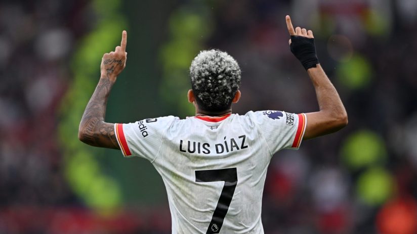 Luis Diaz scored twice as Liverpool won 3-0 at Manchester United in the Premier League