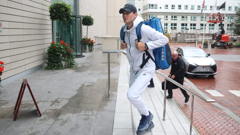 British No1 and US Open semi-finalist Jack Draper could make an appearance for Great Britain today in the Davis Cup despite training yesterday with a strapped thigh.