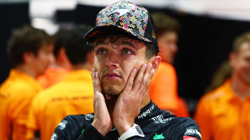 Lando Norris drives for McLaren. (Photo by Joe Portlock/Getty Images)