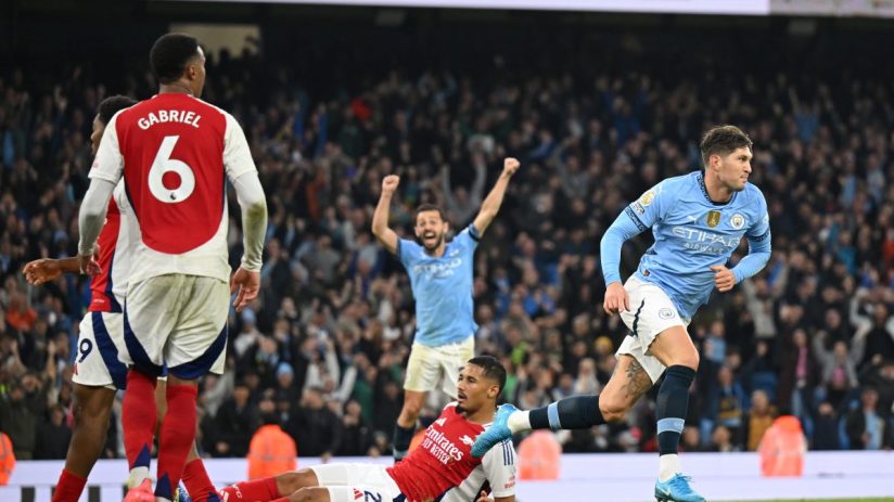 John Stones rescued a Premier League point for Manchester City against Arsenal