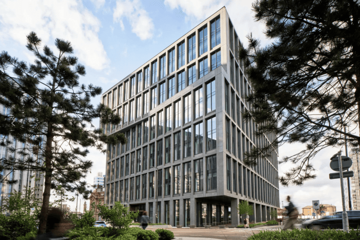 BNY has signed a deal to occupy the whole of 4 Angel Square in Manchester city centre. Credit - NOMA.