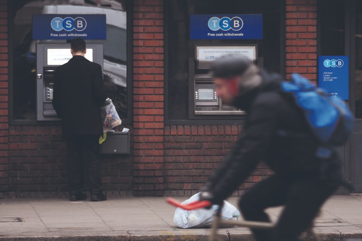 TSB has been fined by the FCA, and will have to cough up more than &pound;100m to repair the mess. (Photographer: Chris Ratcliffe/Bloomberg via Getty Images)