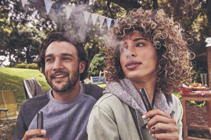 Undated handout photo issued by Imperial Brands of people using their blu vape product.
