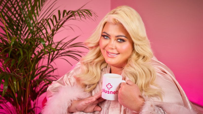 Gemma Collins worked with Plusnet on a content series in 2023.