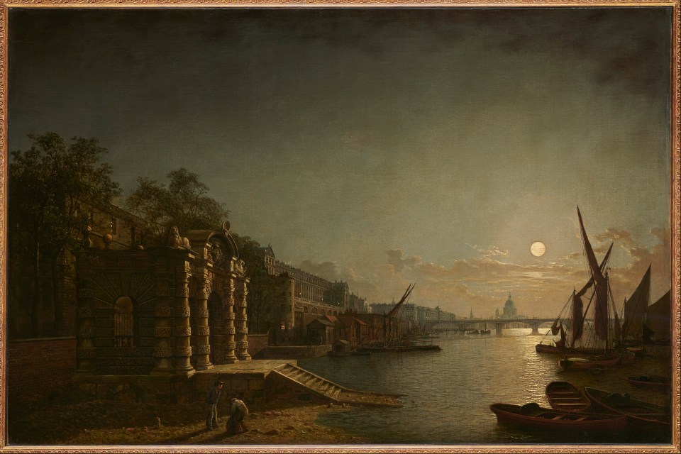 An oil painting of the Thames in the 17th century, when the OG mudlarking took place