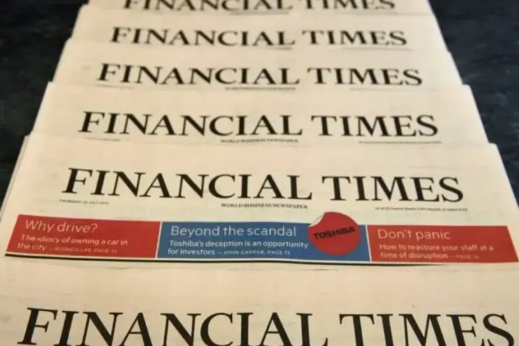 Operating profit at the Financial Times fell by &pound;4.56m year on year