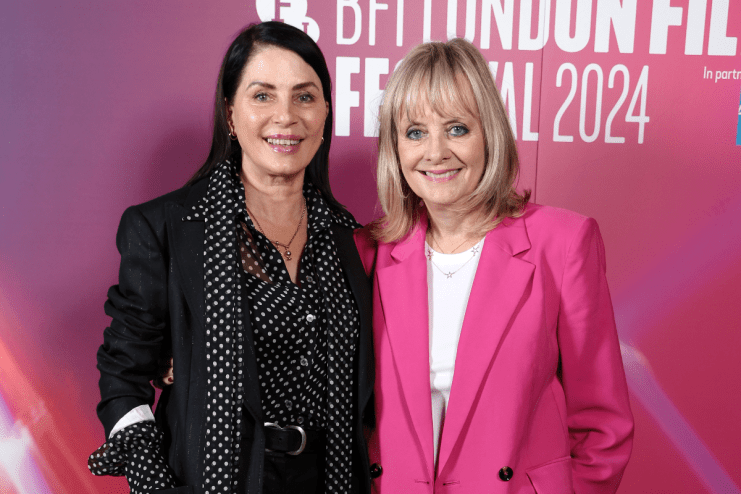 Twiggy and Sadie Frost at the world premiere for Twiggy at the London Film Festival this week