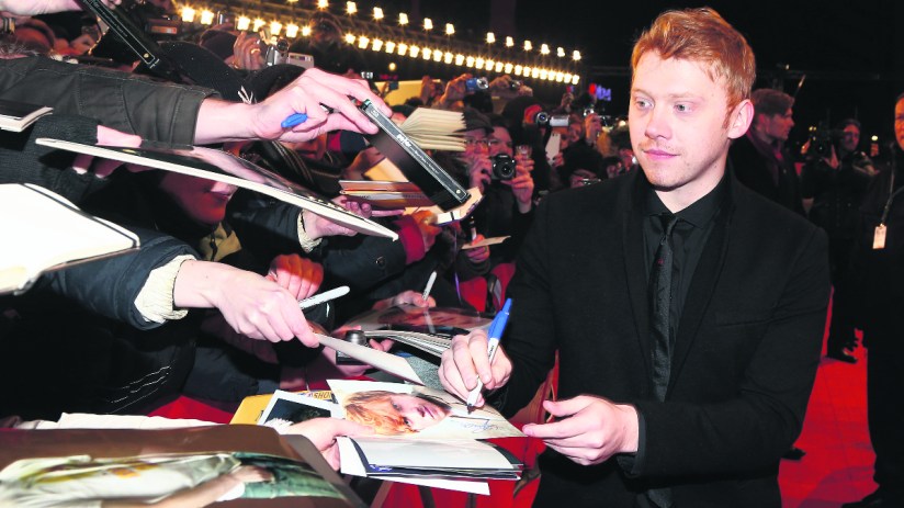 Rupert Grint at a Premiere (Photo by Andreas Rentz/Getty Images for BMW)