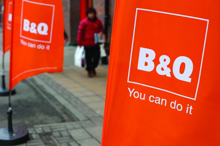 B&Q-owner Kingfisher sales have fallen due to headwinds in its French market