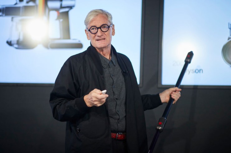 Sir James Dyson speaks on stage at the Dyson Berlin Store Opening on October 19, 2023 in Berlin, Germany. (Photo by Sebastian Reuter/Getty Images for Dyson)