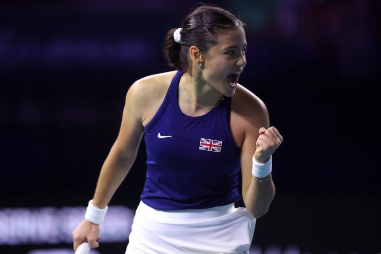Emma Raducanu and Katie Boulter won their ties against Canada as team Great Britain booked a place in the semi-finals of the Billie Jean King Cup.