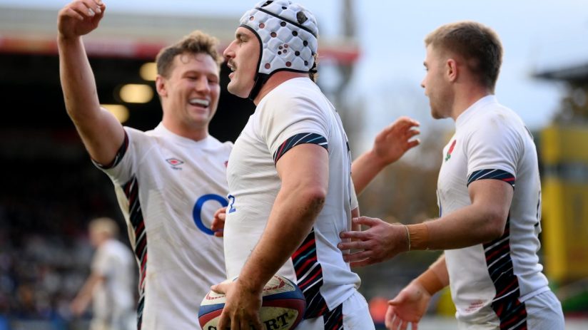England A scored a late flurry of tries as they beat Australia A 38-17 at the Twickenham Stoop.