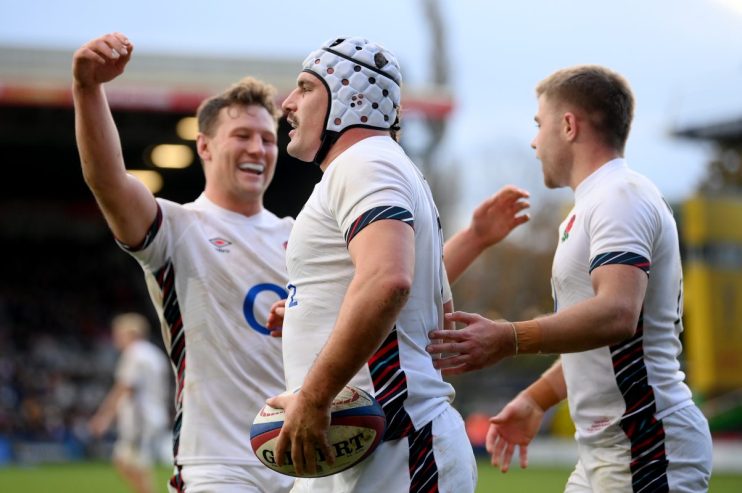England A scored a late flurry of tries as they beat Australia A 38-17 at the Twickenham Stoop.