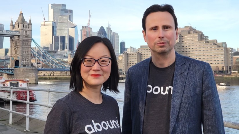 Michelle He (left) and Gerald Chappell (right) founded Abound in February 2020.