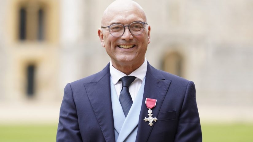 WINDSOR, ENGLAND - FEBRUARY 28: Gregg Wallace after being made a Member of the Order of the British Empire (MBE) by the Princess Royal in an investiture ceremony at Windsor Castle on February 28, 2023 in Windsor, England. (Photo by Andrew Matthews - Pool/Getty Images)