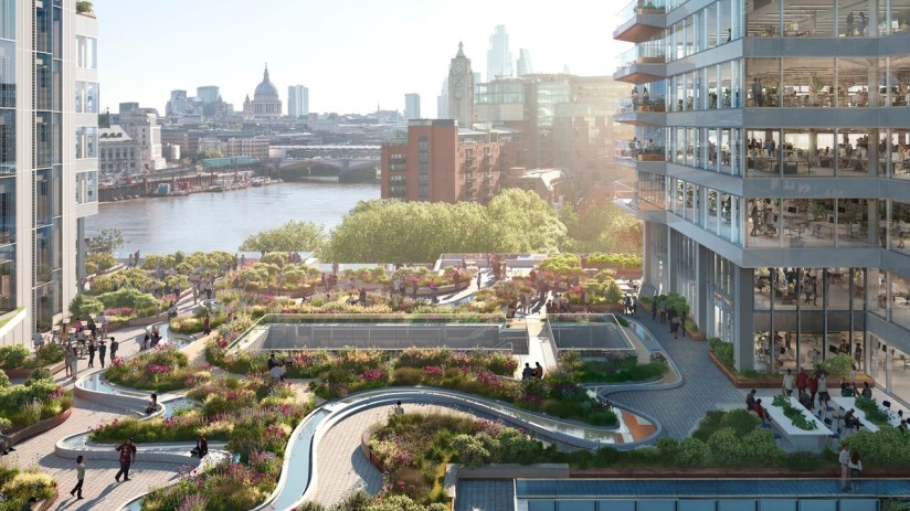 The view from 72 Upper Ground. Source: Credit Make Architects
