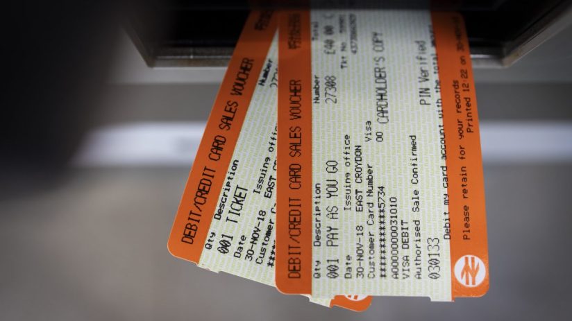 LONDON, ENGLAND - NOVEMBER 30: In this photo illustration rail tickets are pictured in a ticket machine at East Croydon Train Station on November 30, 2018 in London, England. The Rail deliver Group has announced that UK rail fares will rise by 3.1% in January. (Photo by Dan Kitwood/Getty Images)
