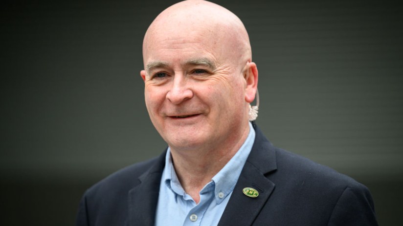 Mick Lynch has been general secretary of the RMT since 2021. (Photo by Leon Neal/Getty Images)