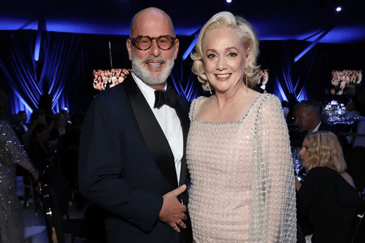 Ian Rosenblatt and Emma Kane at the Elton John AIDS Foundation&rsquo;s 32nd Annual Academy Awards Viewing Party on March 10, 2024 in West Hollywood, California. (Photo by Monica Schipper/Getty Images for Elton John AIDS Foundation)