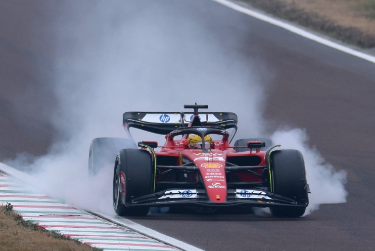 Lewis Hamilton Tests For Ferrari