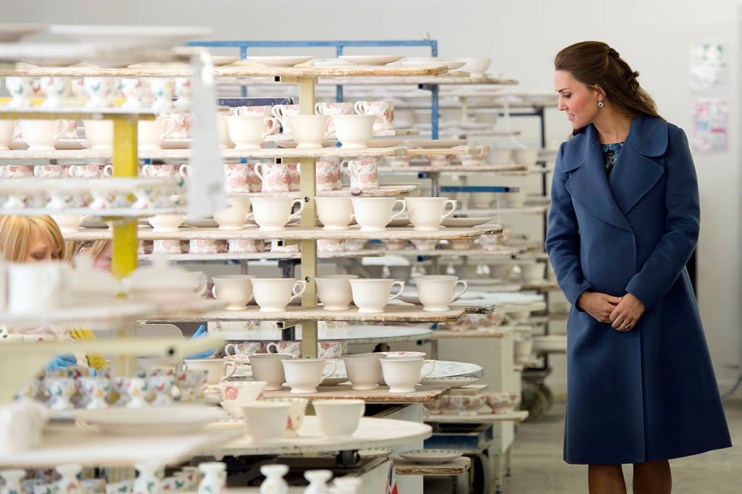 Catherine, Princess of Wales, visited the Emma Bridgewater factory in Stone-on-Trent when she was Duchess of Cambridge. (Photo by Oli Scarff - WPA Pool/Getty Images