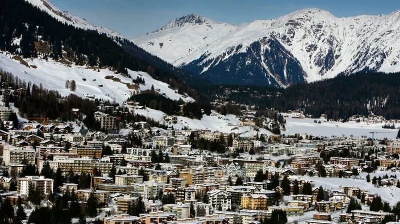DAVOS, SWITZERLAND - JANUARY 26: The Alpine ski resort of Davos where the World Economic Forum is taking place January 26, 2008 in Davos, Switzerland. Some of the World's top business people, heads of state and representatives of NGOs will meet at the forum until Sunday. (Photo by Jeff J Mitchell/Getty Images)