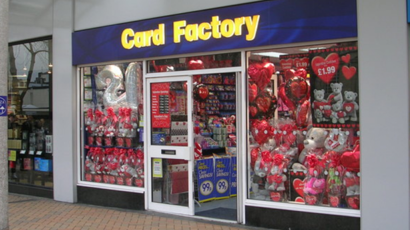 Card Factory is headquartered in Yorkshire.