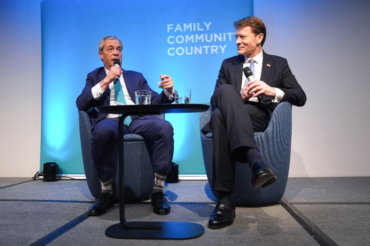 Reform UK has said they would introduce a windfall tax on renewable energy as they announced they were &ldquo;serving notice&rdquo; on the industry. Photo: PA