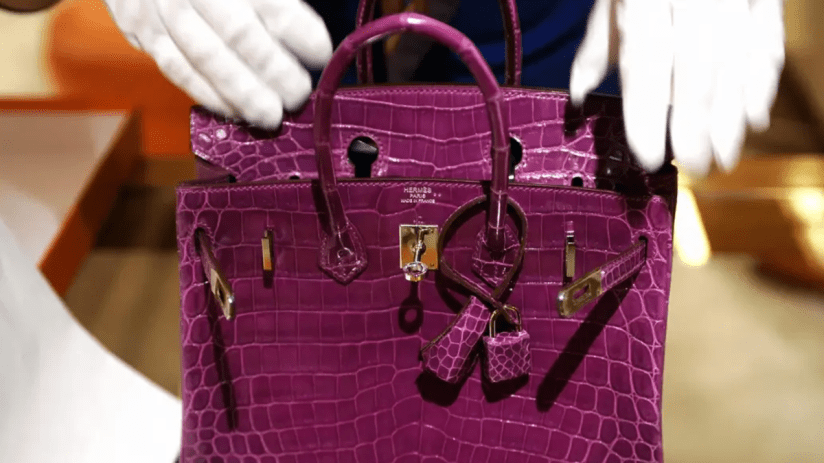 The iconic Hermes Crocodile Birkin, which retails for around &pound;50,000