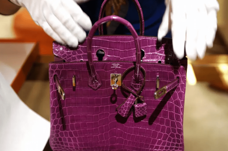 The iconic Hermes Crocodile Birkin, which retails for around &pound;50,000