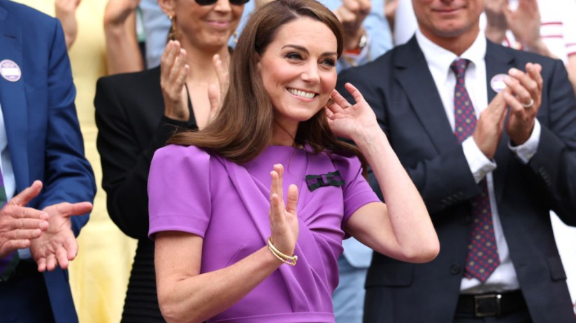 Catherine, Princess of Wales, is a fan of LK Bennett. (Photo by Clive Brunskill/Getty Images)
