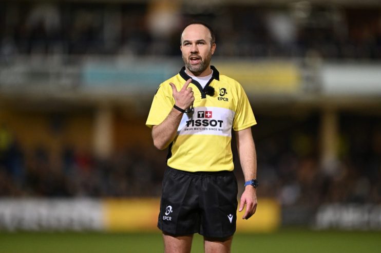 The rugby referee insurance policy costs &pound;10 a month