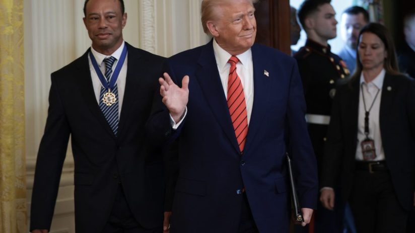 President Trump, Public Investment Fund governor Yasir Al-Rumayyan and PGA Tour commissioner Jay Monahan met at the White House on Thursday as a new deal with LIV Golf edges closer.