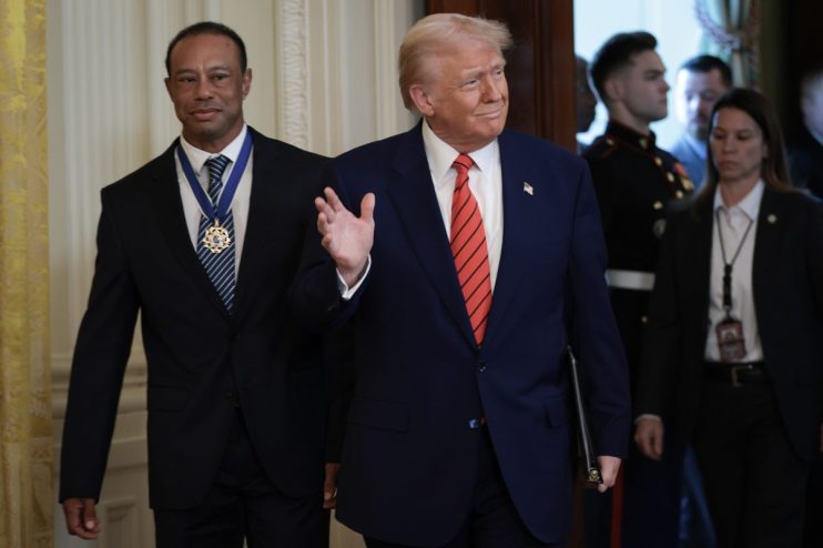 President Trump, Public Investment Fund governor Yasir Al-Rumayyan and PGA Tour commissioner Jay Monahan met at the White House on Thursday as a new deal with LIV Golf edges closer.