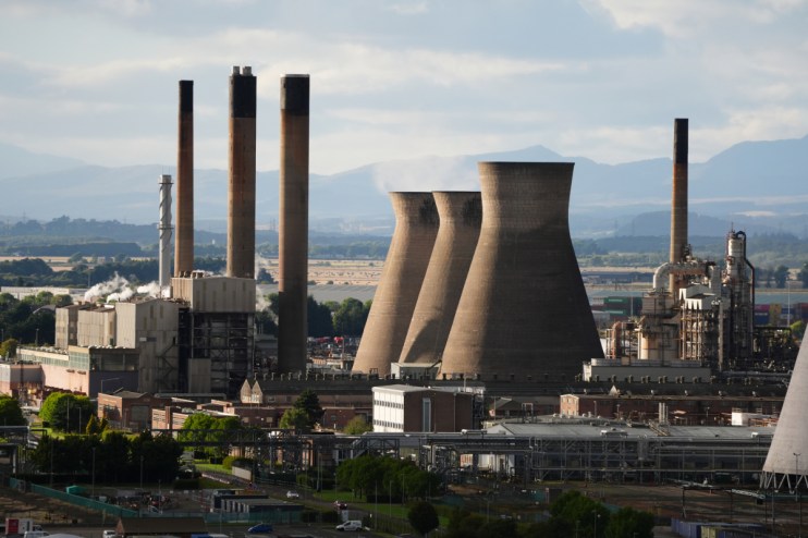 Plans for new green projects at the Grangemouth oil refinery site in Scotland could reportedly cost up to &pound;13bn. Photo: PA