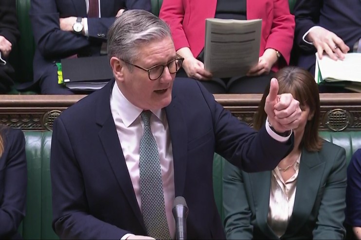 Sir Keir Starmer has been accused of &ldquo;plotting stealth taxes&rdquo; after he failed to repeat Rachel Reeves&rsquo; pledge to unfreeze income tax thresholds. Photo: PA