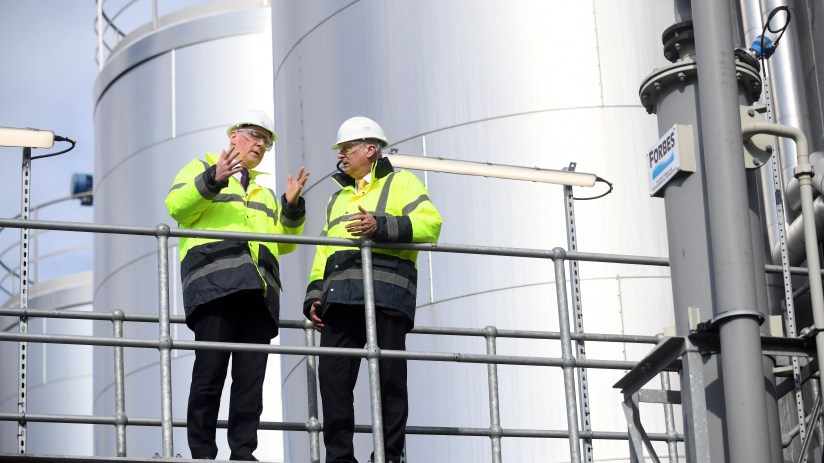 Delivering a green future for the Grangemouth oil refinery will require around &pound;3.5bn in private investment, a report has found. Photo: PA
