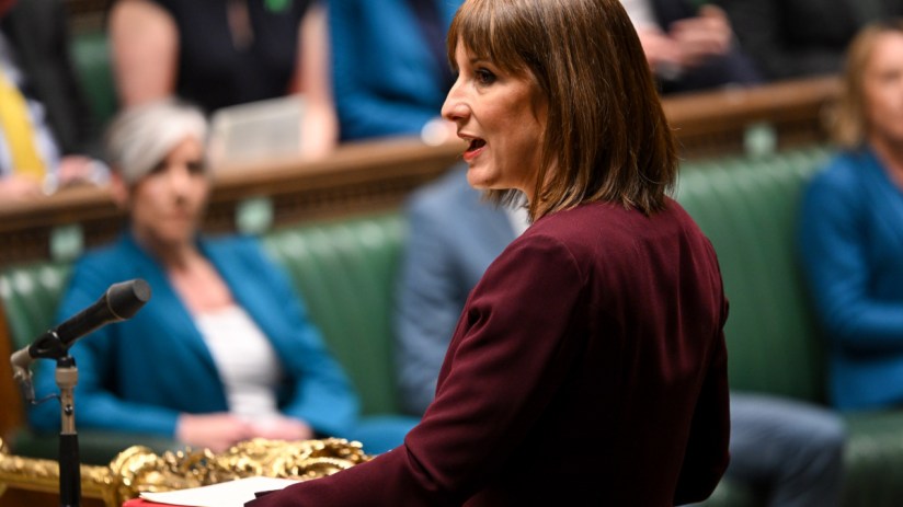 Rachel Reeves delivering her spring statement in the House of Commons. Photo: Parliament/PA