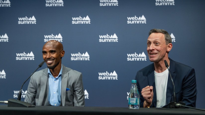 Marcel Muenster and Mo Farah launched RunGP in Doha last month