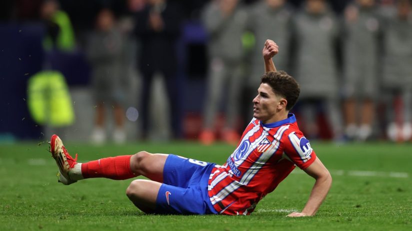 Atletico Madrid forward Julian Alvarez's penalty was ruled out in the Champions League shoot out with Real Madrid