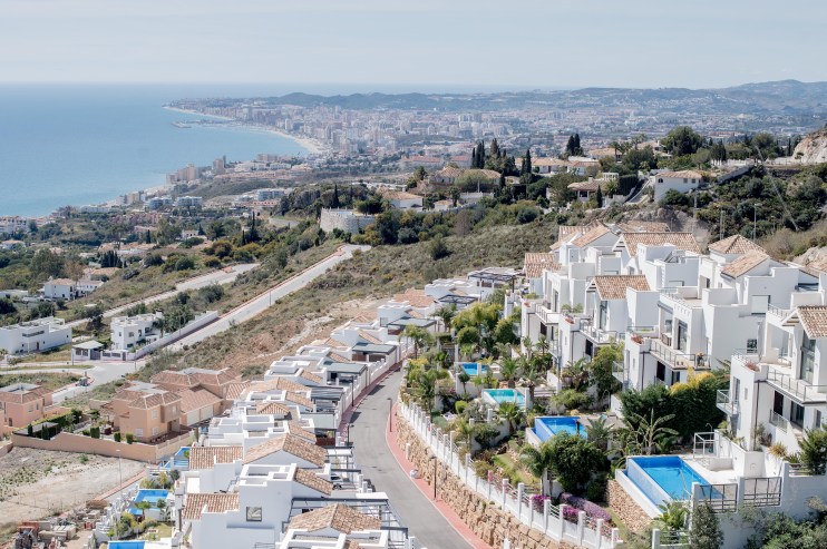 BENALMADENA, SPAIN - MARCH 17: A general view of villas with the city of Fuengirola on the background is seen on March 17, 2016 in Benalmadena, Spain. Spain is Europe's top destination for British expats with the southern regions of Costa del Sol and Alicante being the most popular places to live. The EU Referendum will be held on June 23, 2016 and only those who have lived abroad for less than 15 years will be able to vote. Some in the British expat communities in Spain are worried about that Brexit would see changes made to their benefits. The latest reports released by the UK Cabinet Office warn that expats would lose a range of specific rights to live, to work and to access pensions, healthcare and public services. The same reports added that UK citizens abroad would not be able to assume that these rights will be guaranteed in the future.