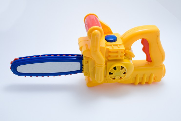 A toy chainsaw
