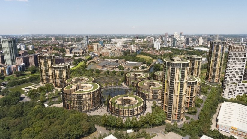 The proposed Bromley-by-Bow gasworks scheme. Credit: St William