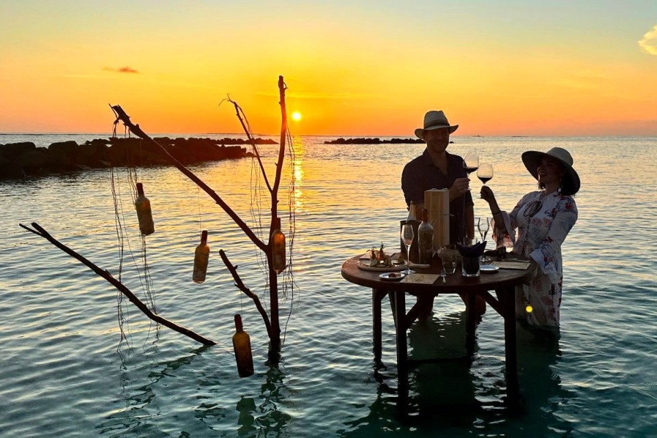 Diving for wine in The ocean paradise of the Maldives