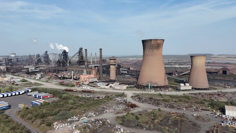 The British Steel works in Scunthorpe, North Lincolnshire. Picture date: Saturday April 12, 2025. Photo: PA