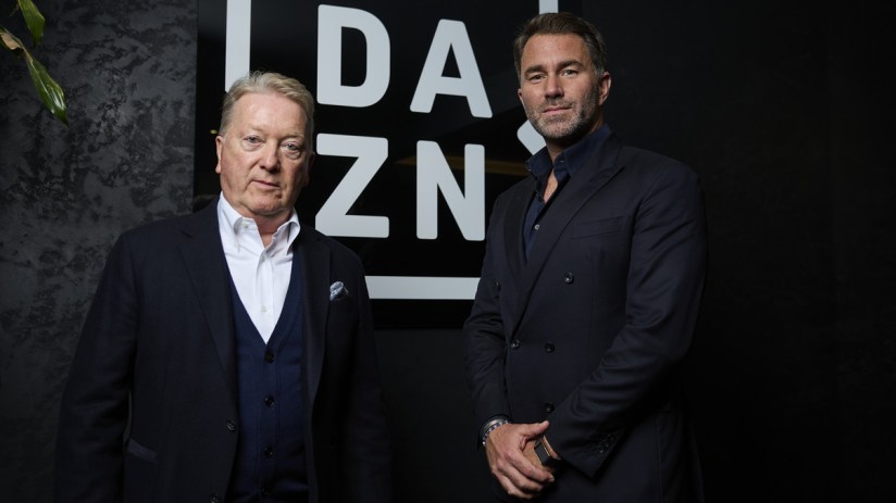 Frank Warren and Eddie Hearn have buried the hatchet and are now both signed to Dazn