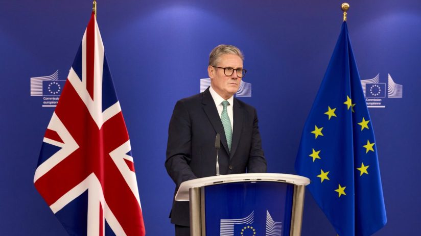 The UK government is locked in intense trade deal negotiations with EU officials.