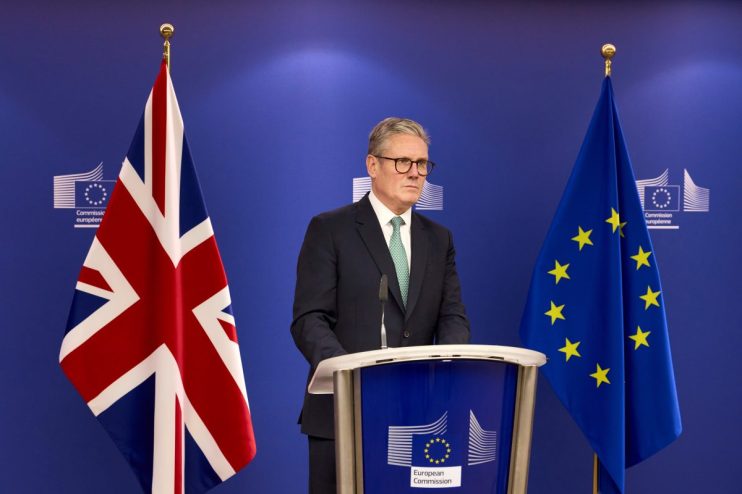 The UK government is locked in intense trade deal negotiations with EU officials.
