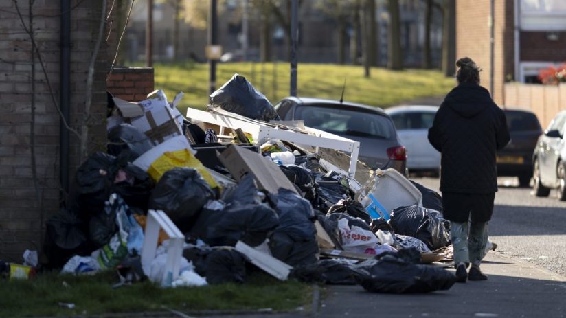 Rubbish piles up on the street - like the Winter of Discontent