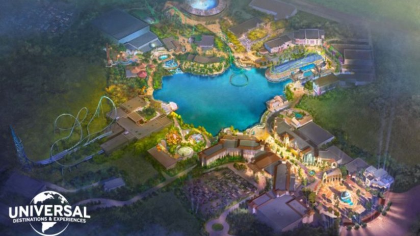 A CGI of the planned Universal theme park.